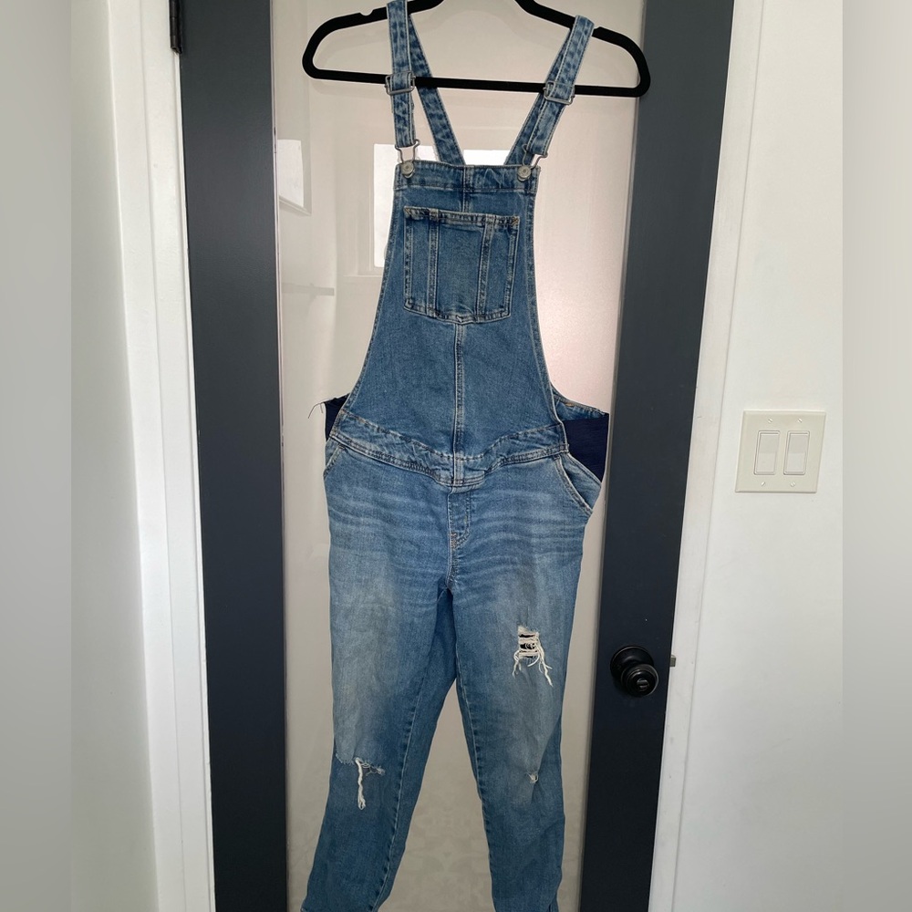 Maternity Denim Overalls